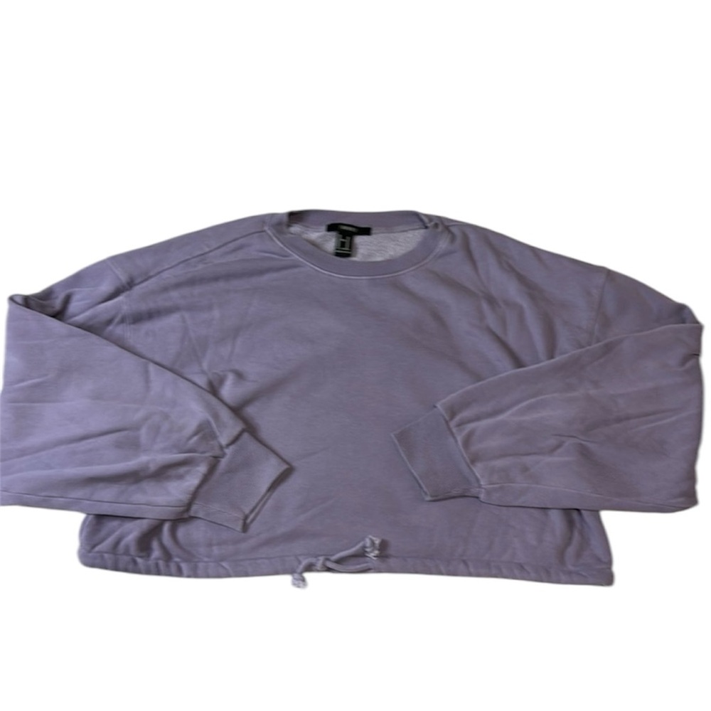 Forever 21 Crop‎ Purple Sweatshirt